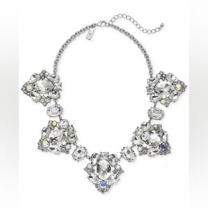 I.N.C. International Concepts Silver-Tone Crystal Bib Necklace
